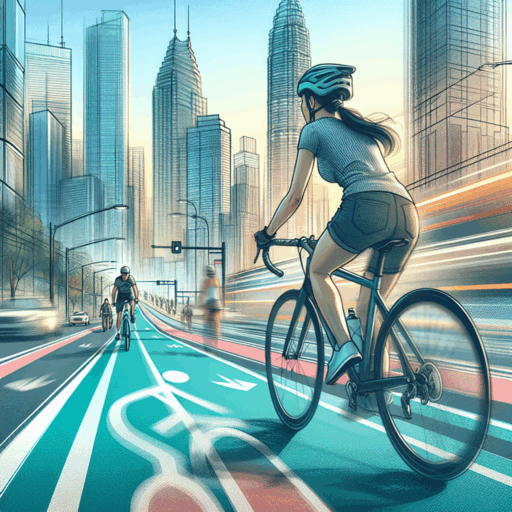 Hacer una excursión en bicicleta por la ciudad siguiendo sus carriles para bicicletas.